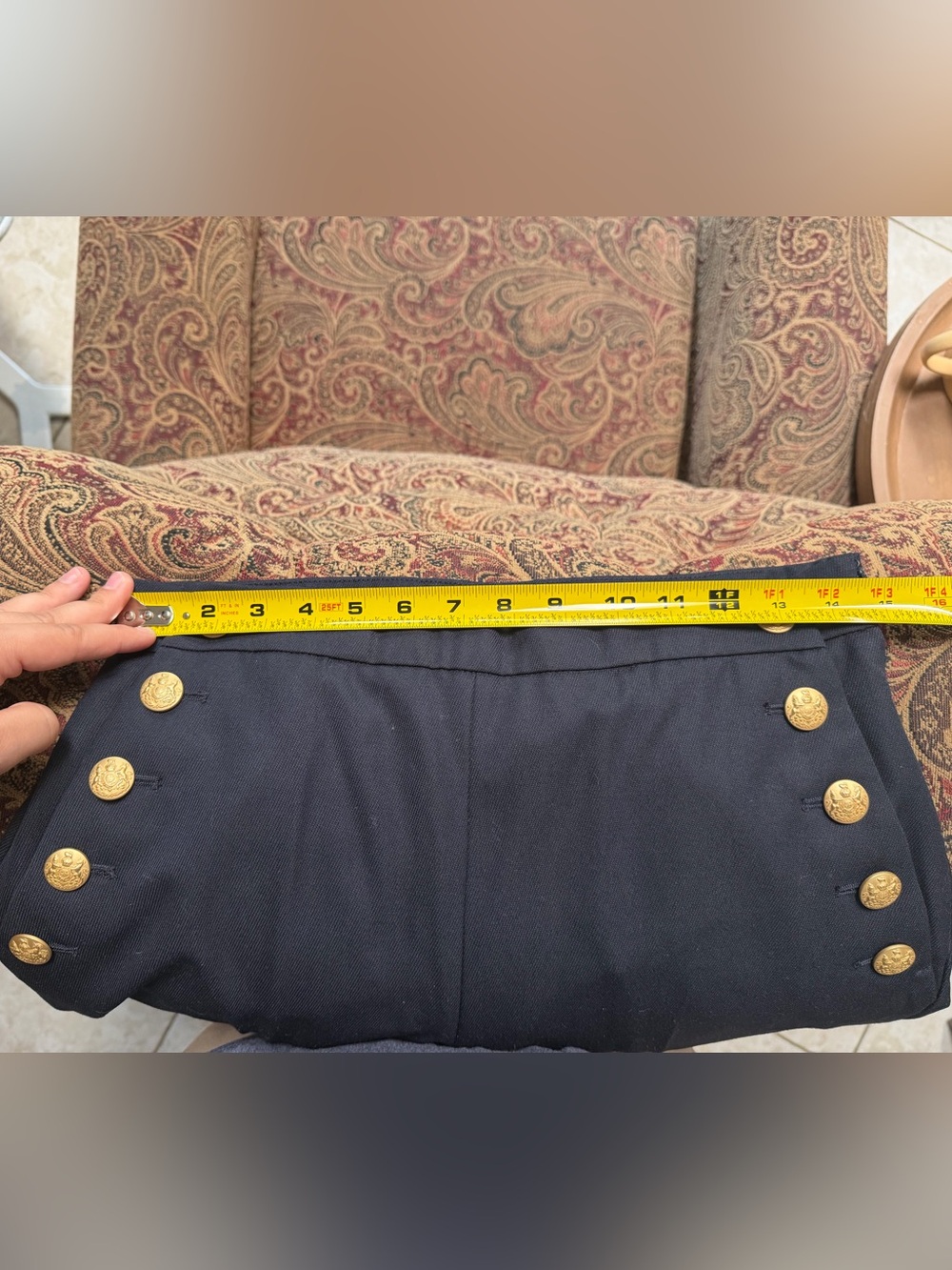 Sezane Women’s Navy Sailor Trousers - Picture 4 of 5